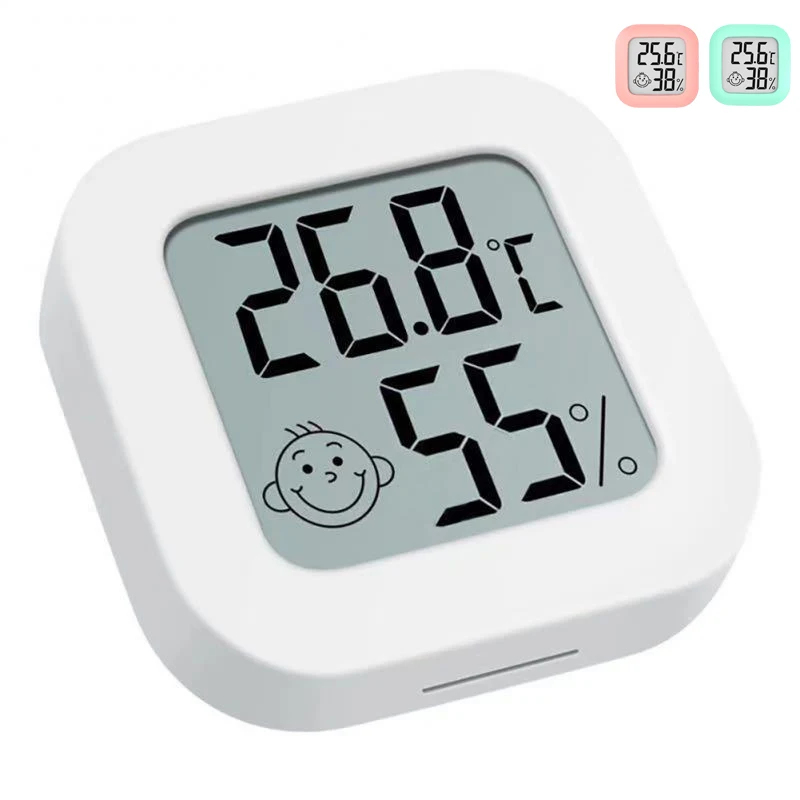 Weather Station Indoor - مقياس حرارة ورطوبة رقمي بشاشة LCD
