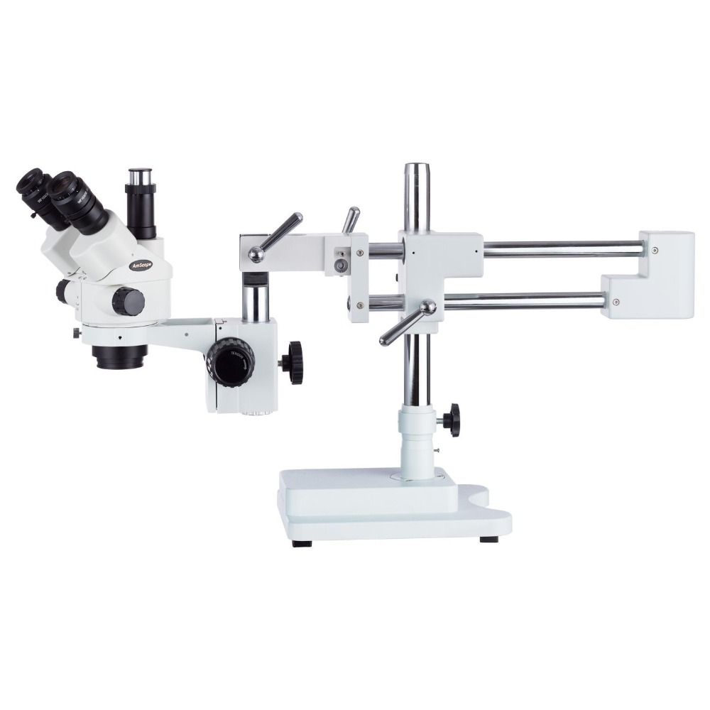 Amscope Microscope Stereo 7X-45X - AmScope 7X-45X مجهر تكبير ستيريو Simul-Focal