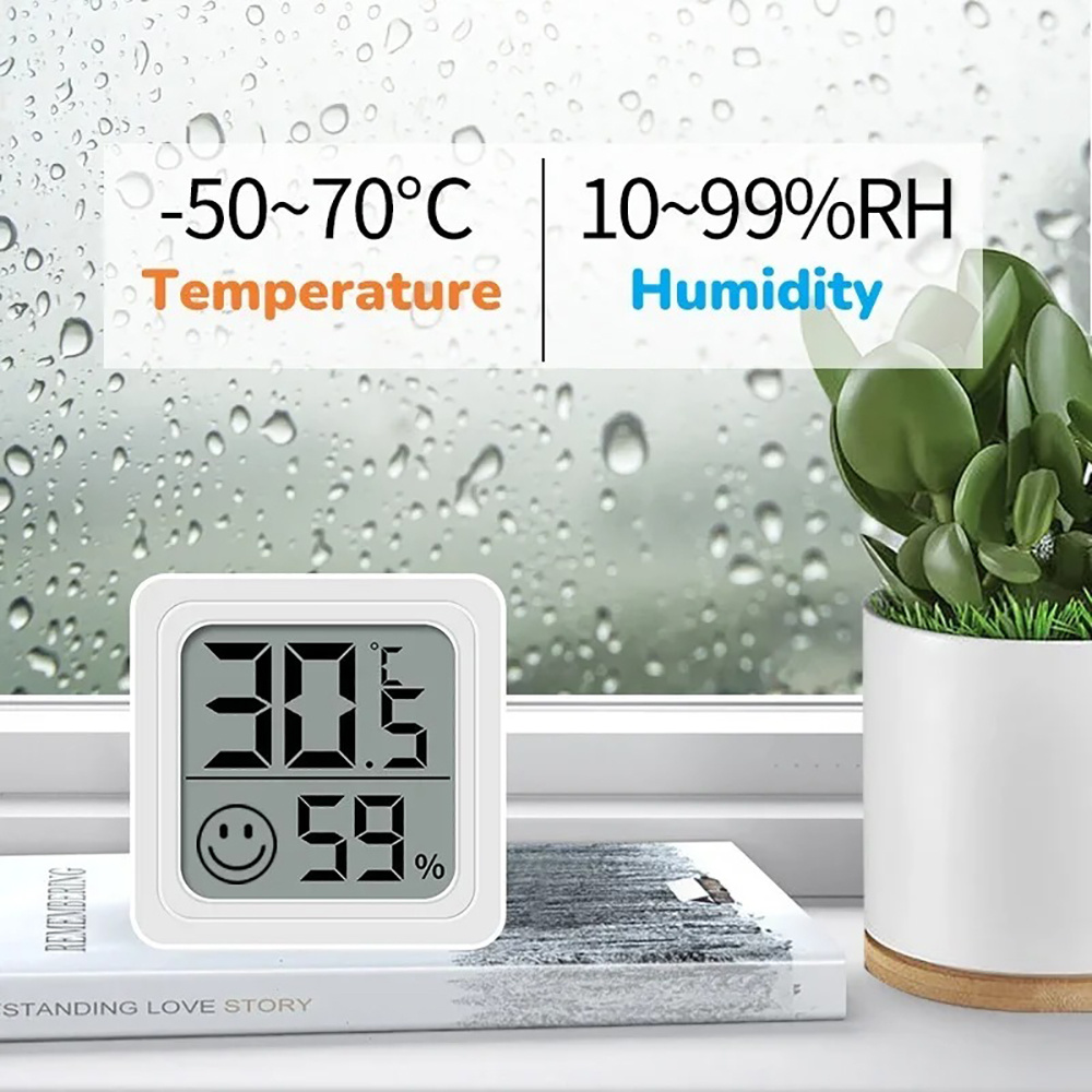 المحمولة LCD ميزان الحرارة الر - مراجعة Weather Station Indoor وسعره