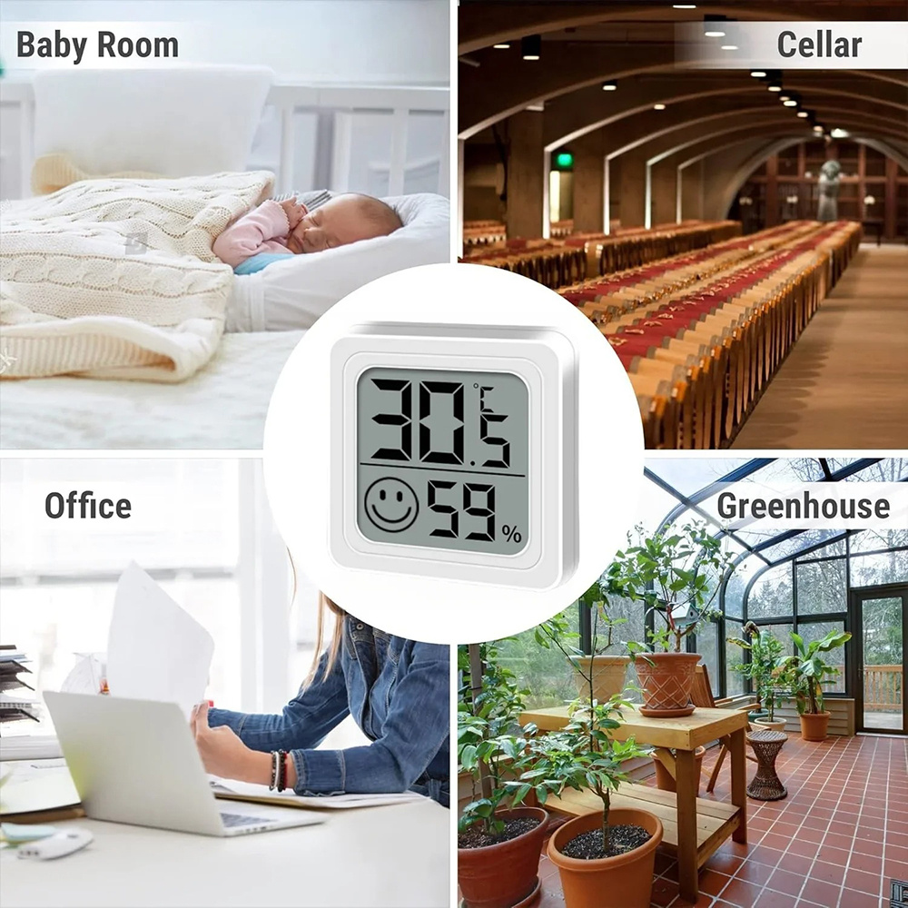 المحمولة LCD ميزان الحرارة الر - مراجعة Weather Station Indoor وسعره