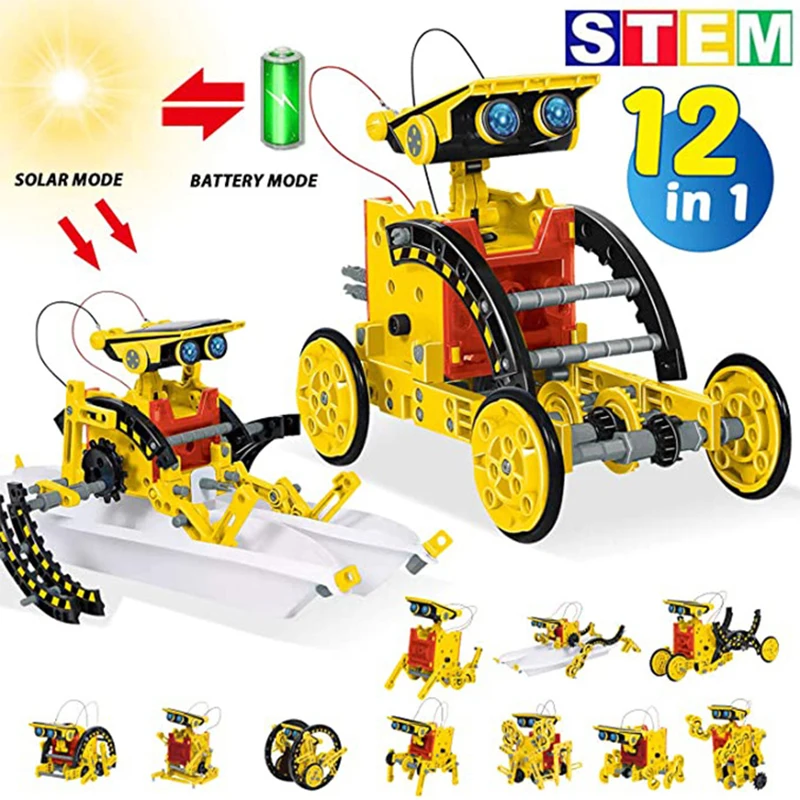 12 في 1 تجربة علمية لعبة روبوت - مراجعة Science Project Robot وسعره