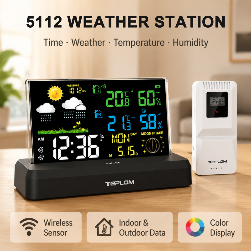 محطة طقس لاسلكية لقياس درجة ال - مراجعة Weather Station Indoor وسعره