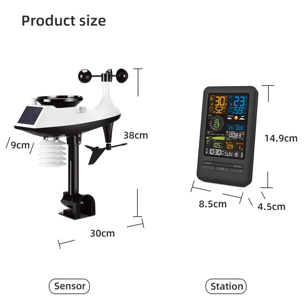 جهاز استشعار محطة الطقس المنزل - مراجعة Weather Station Indoor وسعره