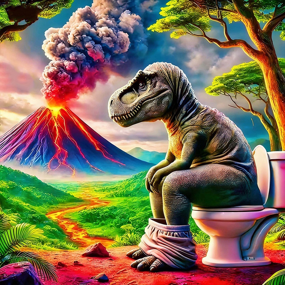 EverShine طقم تطريز ماسي ذاتي  - مراجعة Volcano Kit Eruption وسعره