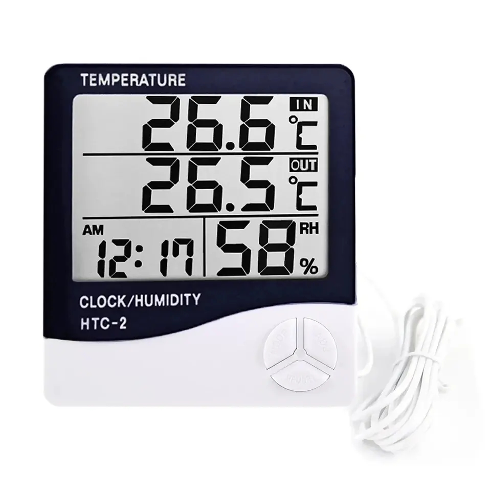 مقياس حرارة ورطوبة رقمي داخلي  - مراجعة Weather Station Indoor وسعره