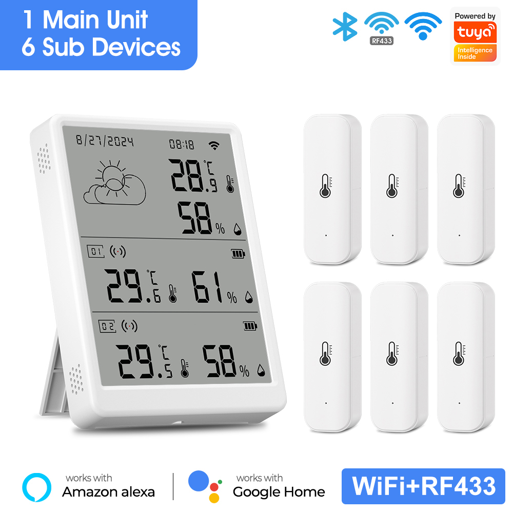 SMATRUL Tuya WiFi مستشعر درجة  - مراجعة Weather Station Indoor وسعره