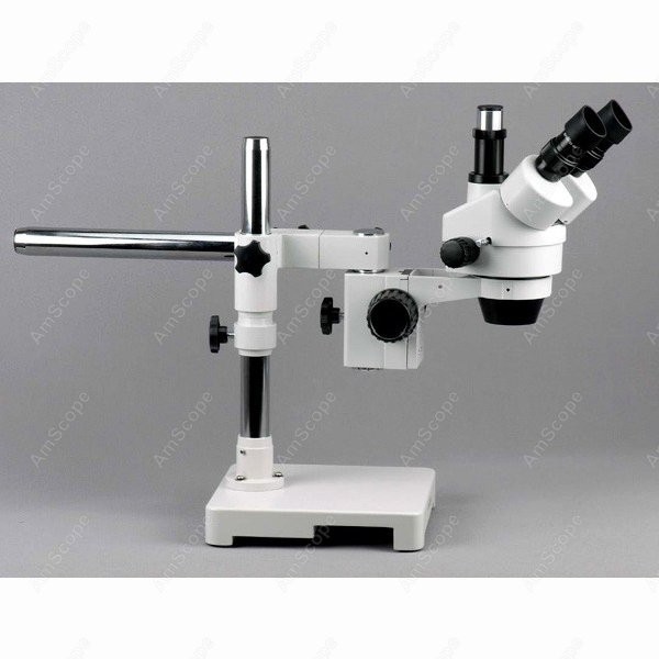 مجهر ستيريو ثلاثي العدسات AmSc - مراجعة Amscope Microscope Stereo 7X-45X وسعره