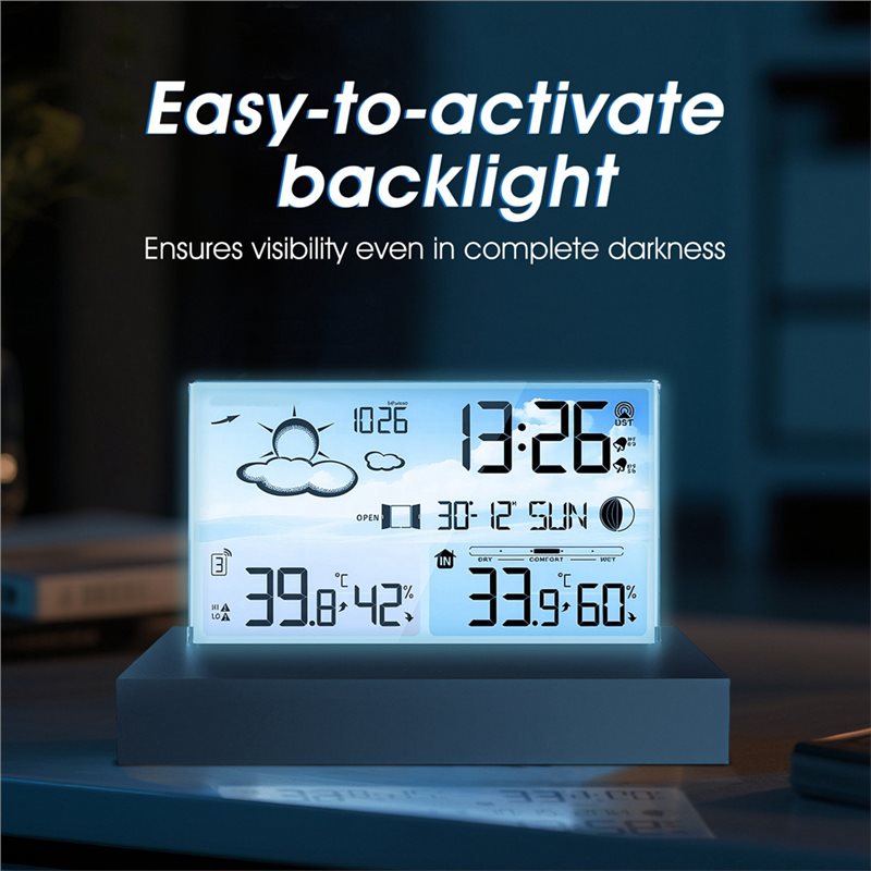 جديد ورائج - محطة طقس رقمية مت - مراجعة Weather Station Indoor وسعره